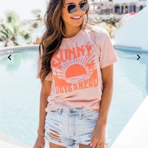 Pink Lily Tee 🧡